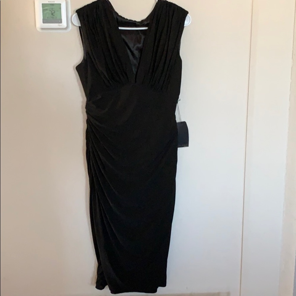 Black wiggle dress